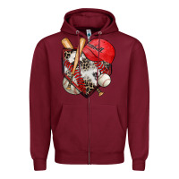 Baseball Home Plate Zipper Hoodie | Teevron