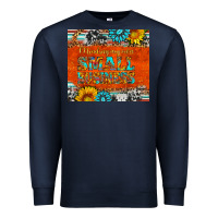Navy minding my own small business Premium Sweatshirt - HRA Design Shop