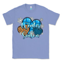Colony Blue snow hearts winter season Classic Tee - Zillion Design Studio