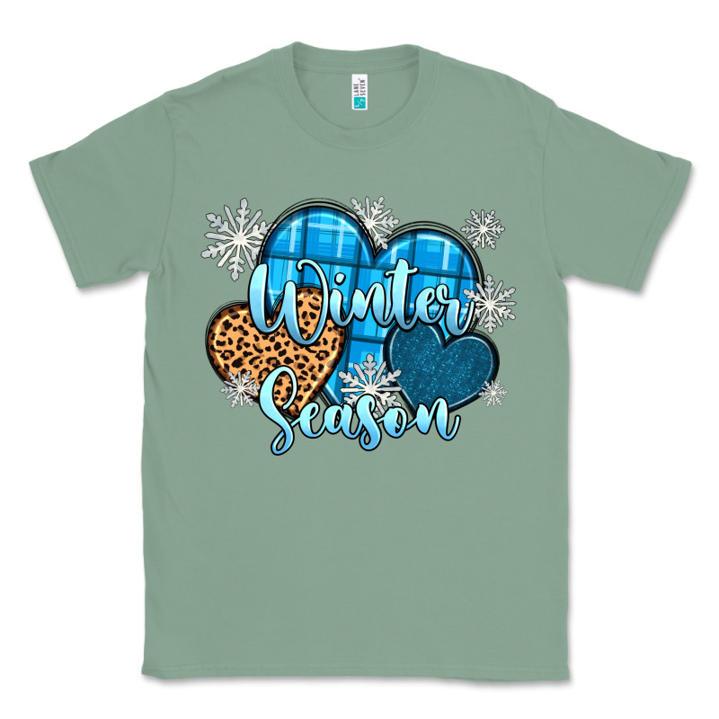 Snow Hearts Winter Season Classic Tee by Zillion Design Studio | Teevron