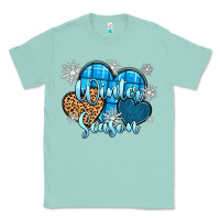 Seafoam snow hearts winter season Classic Tee - Zillion Design Studio