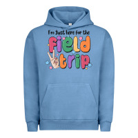 Pigment Pebble Blue i'm just here for the field trip Urban Hoodie - MaliasSmallBusiness