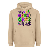 Mushroom it's mardi gras y'all Heavyweight Hoodie - FaDigitalArtStudio