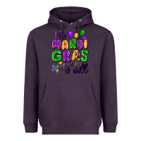 Plum it's mardi gras y'all Heavyweight Hoodie - FaDigitalArtStudio