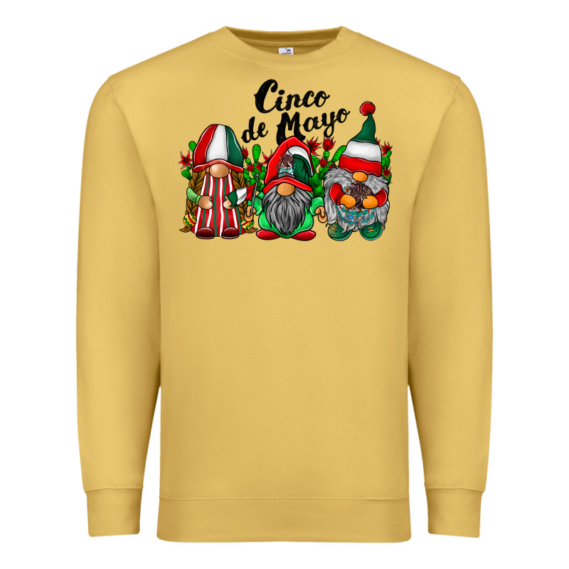Cinco De Mayo Mexican Flag Gnomes Premium Sweatshirt by RacoonDesign | Teevron