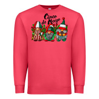 Cardinal cinco de mayo mexican flag gnomes Premium Sweatshirt - RacoonDesign