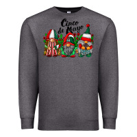 Charcoal Heather cinco de mayo mexican flag gnomes Premium Sweatshirt - RacoonDesign