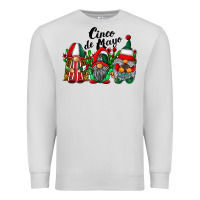 Dove Grey cinco de mayo mexican flag gnomes Premium Sweatshirt - RacoonDesign