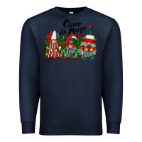 Navy cinco de mayo mexican flag gnomes Premium Sweatshirt - RacoonDesign