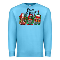 Ocean Blue cinco de mayo mexican flag gnomes Premium Sweatshirt - RacoonDesign