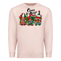 Pale Pink cinco de mayo mexican flag gnomes Premium Sweatshirt - RacoonDesign