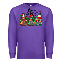 Purple cinco de mayo mexican flag gnomes Premium Sweatshirt - RacoonDesign