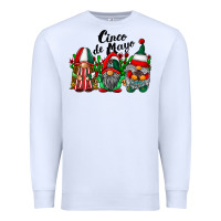 White cinco de mayo mexican flag gnomes Premium Sweatshirt - RacoonDesign