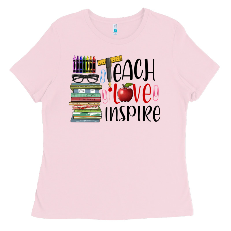 Teach Love Inspire Ladies Tee by BarkalooDesign | Teevron