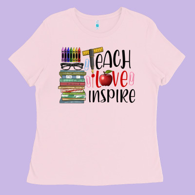 Teach Love Inspire Ladies Tee Designed By Barkaloodesign