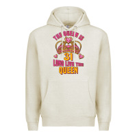 Oatmeal Heather the queen is 31 long live the queen kopya Premium Hoodie - Jasminsmagicworld