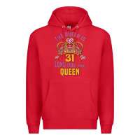 Red the queen is 31 long live the queen kopya Premium Hoodie - Jasminsmagicworld