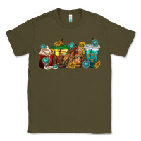 Army Green western rodeo coffee cup Classic Tee - texasbilliewilder