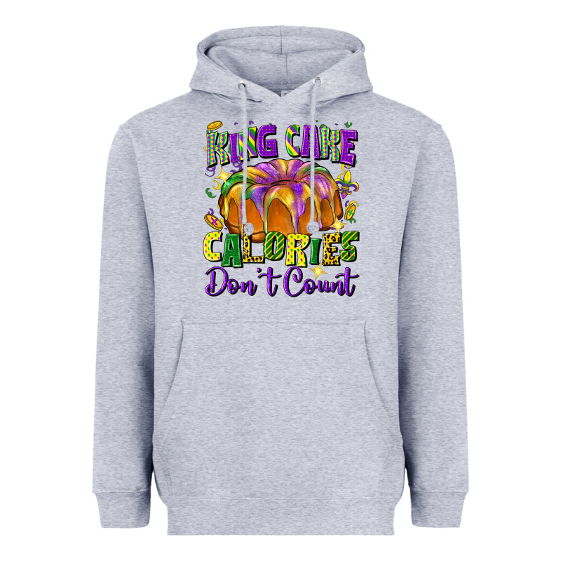 King Cake Calories Don't Count Heavyweight Hoodie by FaDigitalArtStudio | Teevron