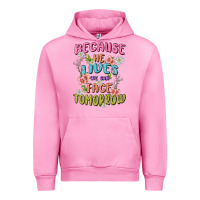 Fuchsia Pink because he lives face tomorrow Urban Hoodie - MaliasSmallBusiness