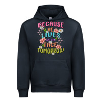 Navy because he lives face tomorrow Urban Hoodie - MaliasSmallBusiness