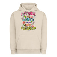 Pigment French Oak because he lives face tomorrow Urban Hoodie - MaliasSmallBusiness