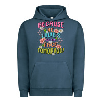 Pigment Midnight Navy because he lives face tomorrow Urban Hoodie - MaliasSmallBusiness