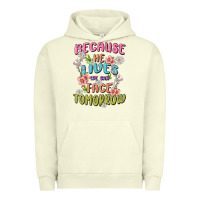 Pigment Pistachio because he lives face tomorrow Urban Hoodie - MaliasSmallBusiness