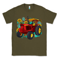 Army Green western tractor Classic Tee - texasbilliewilder