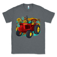 Charcoal Heather western tractor Classic Tee - texasbilliewilder