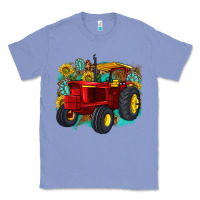 Colony Blue western tractor Classic Tee - texasbilliewilder
