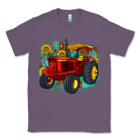 Lavender western tractor Classic Tee - texasbilliewilder