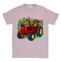 Lilac western tractor Classic Tee - texasbilliewilder