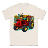 Natural western tractor Classic Tee - texasbilliewilder