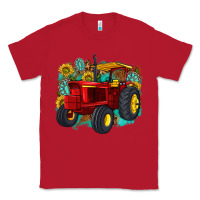 Red western tractor Classic Tee - texasbilliewilder