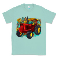 Seafoam western tractor Classic Tee - texasbilliewilder