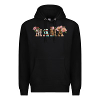Black Western Floral Mama Premium Hoodie - LillyAllenDesigns