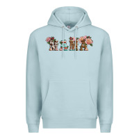 Blue Mist Western Floral Mama Premium Hoodie - LillyAllenDesigns
