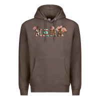Coffee Western Floral Mama Premium Hoodie - LillyAllenDesigns