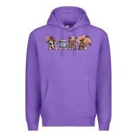 Purple Western Floral Mama Premium Hoodie - LillyAllenDesigns