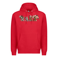 Red Western Floral Mama Premium Hoodie - LillyAllenDesigns