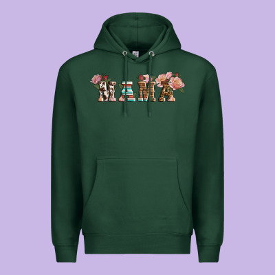 Western Floral Mama Premium Hoodie Designed By Lillyallendesigns