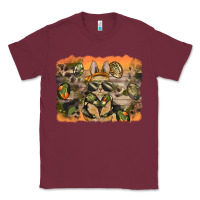 Burgundy camouflage bunny background Classic Tee - BarkalooDesign