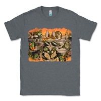 Charcoal Heather camouflage bunny background Classic Tee - BarkalooDesign