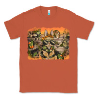 Copper camouflage bunny background Classic Tee - BarkalooDesign