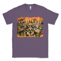Lavender camouflage bunny background Classic Tee - BarkalooDesign