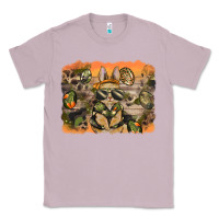 Lilac camouflage bunny background Classic Tee - BarkalooDesign