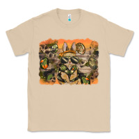 Mushroom camouflage bunny background Classic Tee - BarkalooDesign