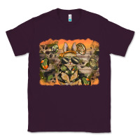 Plum camouflage bunny background Classic Tee - BarkalooDesign