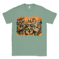 Sage camouflage bunny background Classic Tee - BarkalooDesign